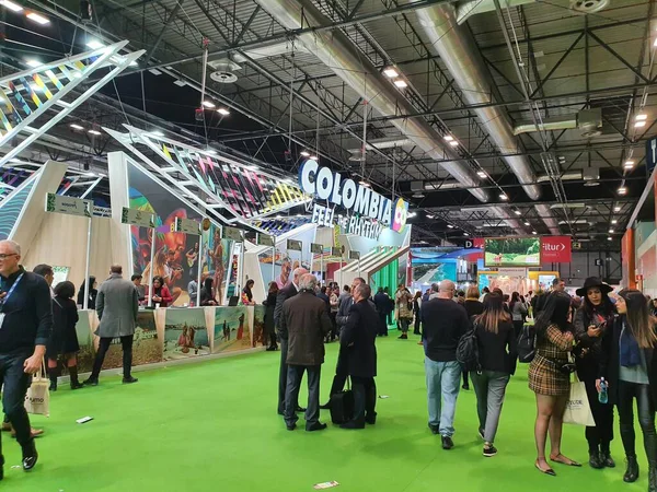 Madrid, İspanya, 22 Ocak 2020: Fitur 2020 'de Kolombiya