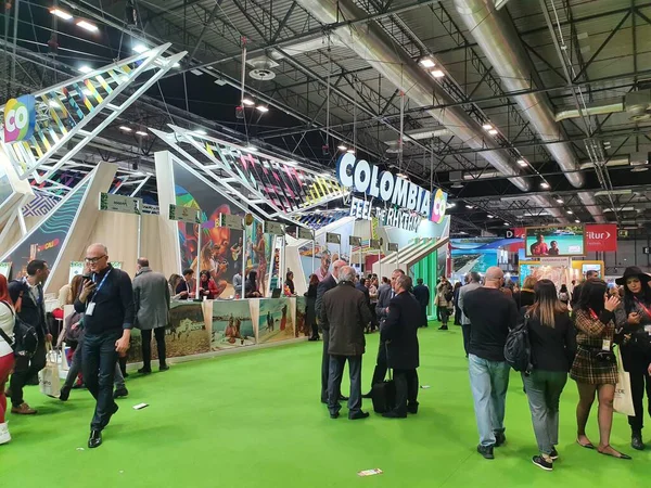 Madrid, İspanya, 22 Ocak 2020: Fitur 2020 'de Kolombiya