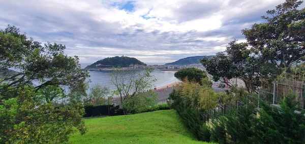 Paisaje Bahía Donostia San Sebastián Día Primavera Mayo 2020 —  Fotos de Stock