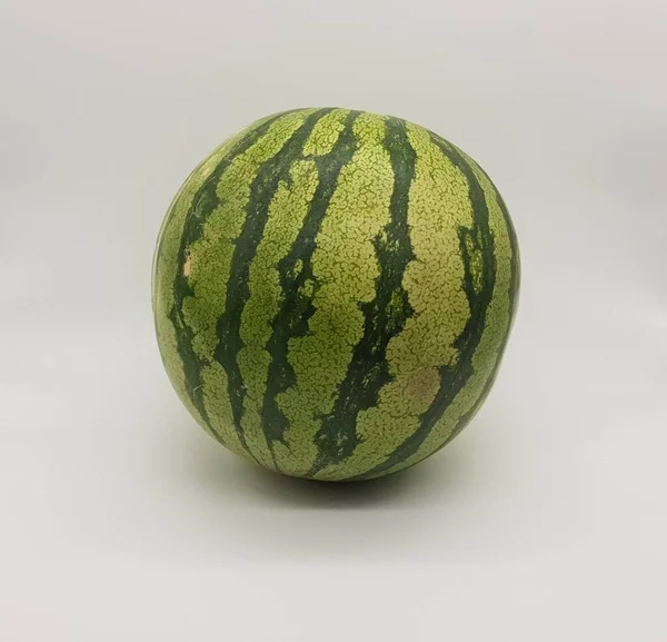 Meloun Vodní Bílém Pozadí — Stock fotografie