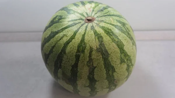 Watermeloen Witte Achtergrond — Stockfoto