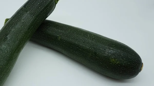 Green Zucchini White Background — Stock Photo, Image