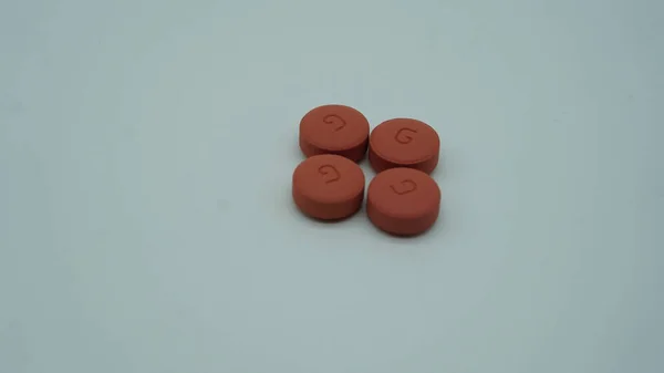 Pills Malaria Treatment Isolated White Background — Stock Photo, Image