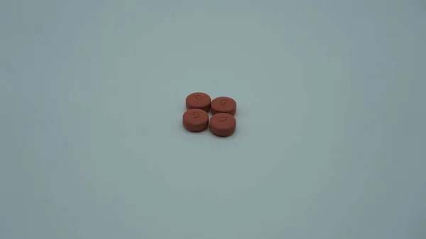 Pílulas Para Tratamento Malária Isolado Fundo Branco — Fotografia de Stock