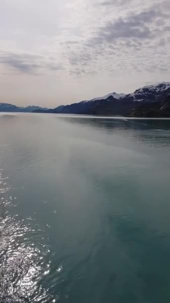 Croisière Dans Fjord Alaska Printemps — Video