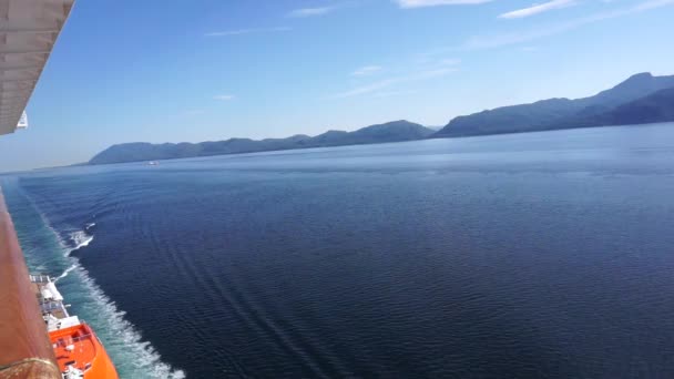 Croisière Dans Fjord Alaska Printemps — Video