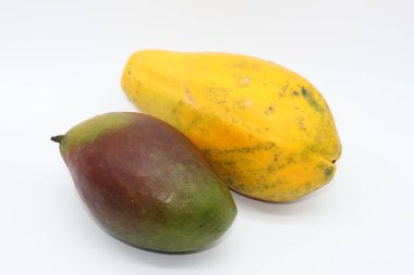 papaya ve mango meyveleri