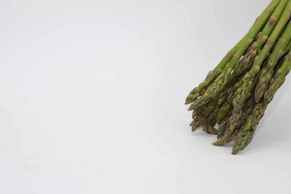 Wild Asparagus White Background — Stock Photo, Image