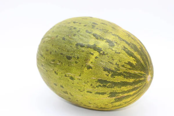 Meloen Geïsoleerd Witte Achtergrond — Stockfoto