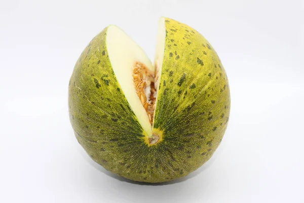 Meloni Eristetty Valkoisella Pohjalla — kuvapankkivalokuva