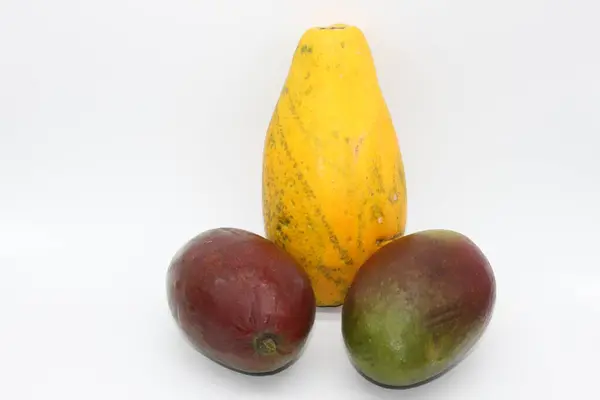 Papája Mango Ovoce — Stock fotografie