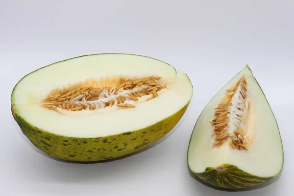 Melon Diisolasi Latar Belakang Putih — Stok Foto