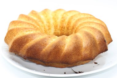 Taze pişmiş tereyağlı kek.