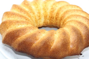 Taze pişmiş tereyağlı kek.