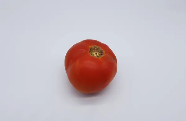 Rode Tomaten Witte Achtergrond — Stockfoto