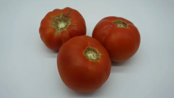 Pomodori Rossi Sfondo Bianco — Foto Stock
