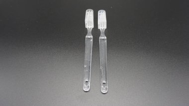 set of various nail polish tools for manicure, white background.