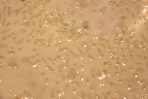 Cooking Rice Pudding Pot — Stock Photo, Image