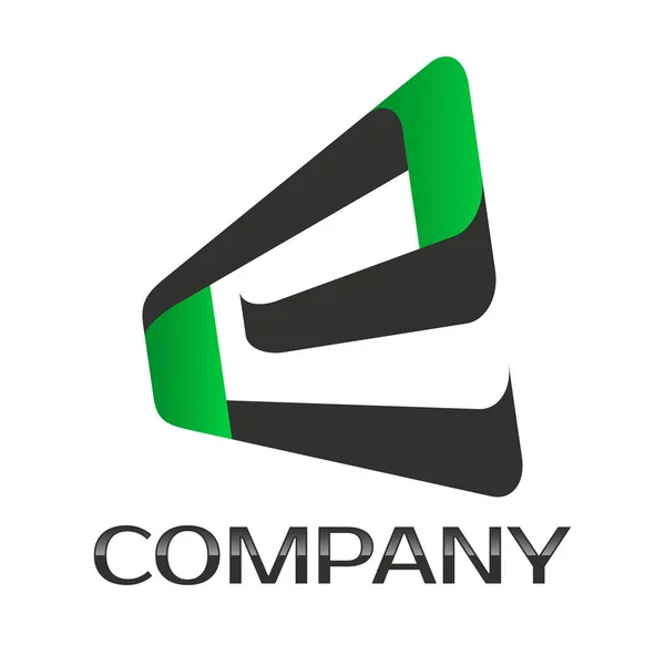 E company linked letter logo — Stock Vector