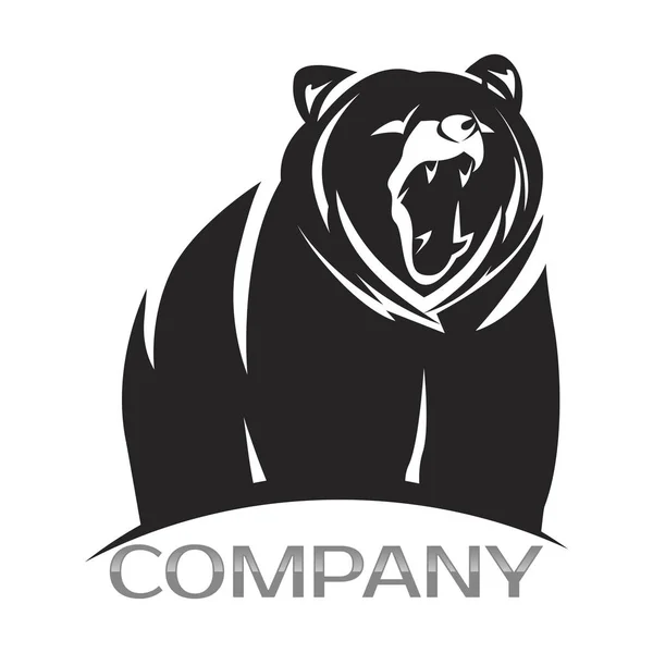 Logotipo do urso - ilustração vetorial —  Vetores de Stock