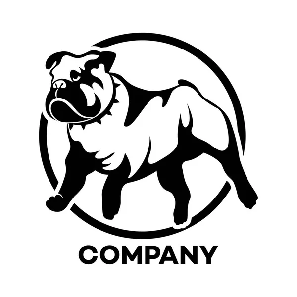 O logotipo da raça cão Bulldog Inglês —  Vetores de Stock