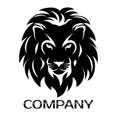 Aslan başı logosunu görmeniz gerekir. Vektör çizim
