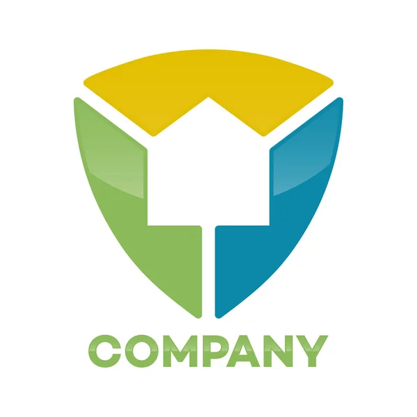 Abstract właściwości tarczy logo — Wektor stockowy