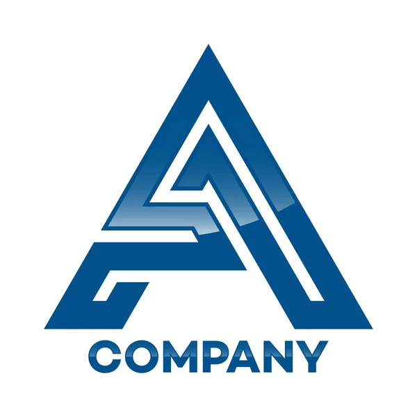 A company linked letter logo — Stock Vector