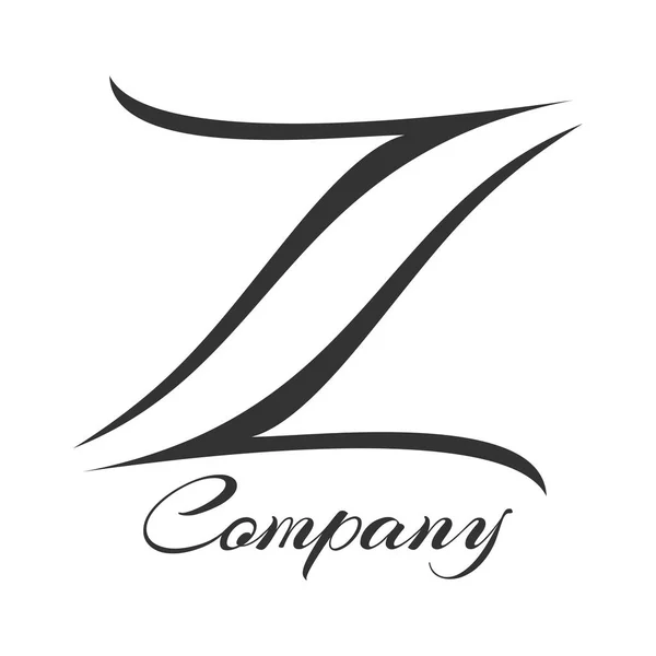 Z 会社リンク文字ロゴ — ストックベクタ