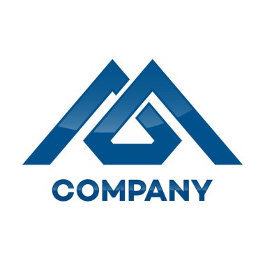 Elmas ve M bağlı şirket mektup logosu