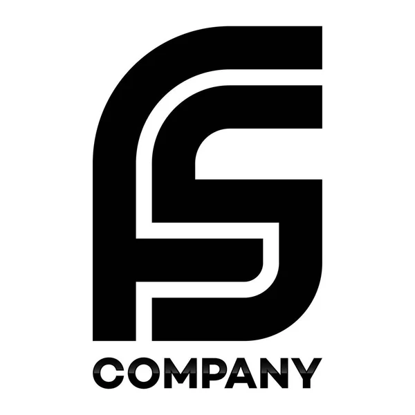 FS company linked letter logo — Stock Vector