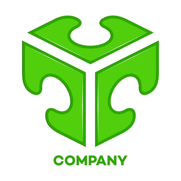 Susu pack dan perusahaan T menghubungkan logo surat - Stok Vektor