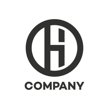 H ve 9 şirket bağlantılı mektup logosu