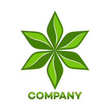 Eko Star logosu. Vektör çizim