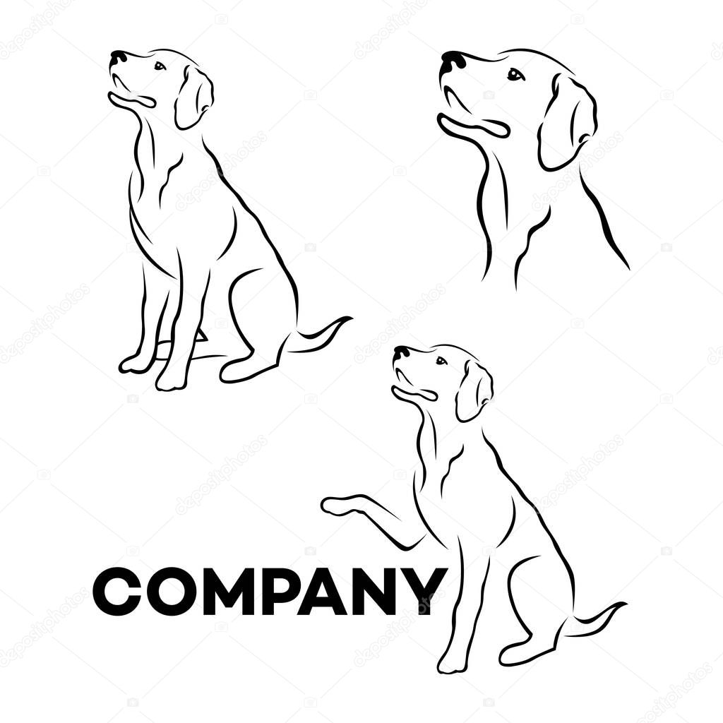 Dog breed Labrador logo