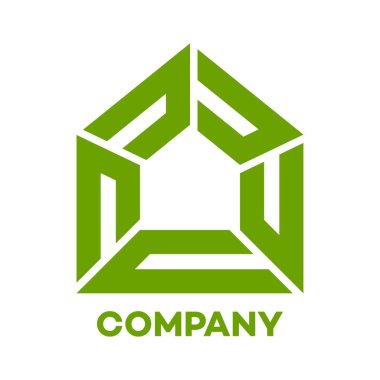 Emlak logosu. Vektör çizim