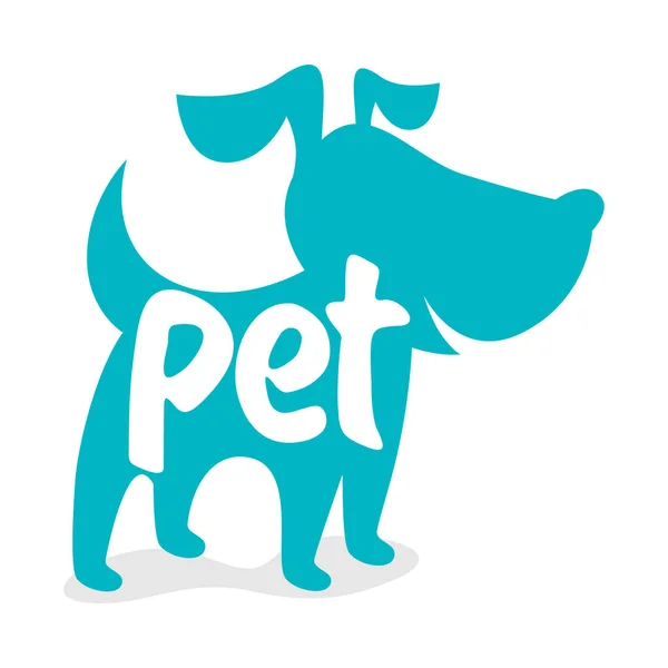Logotipo engraçado do cão.Ilustração vetorial —  Vetores de Stock