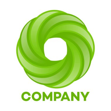 Soyut daire logo. Vektör çizim.