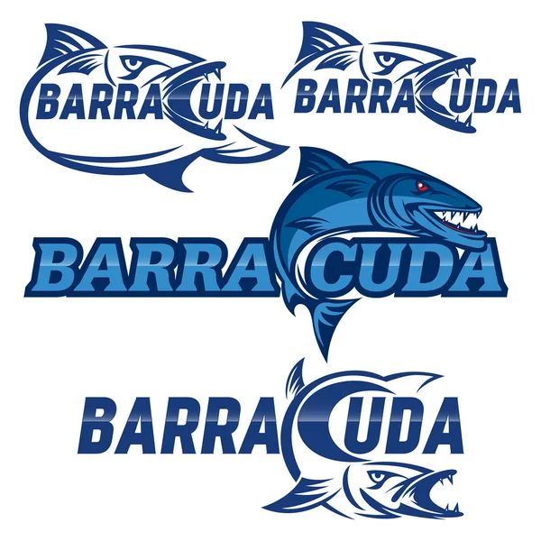 Logo Barracuda. Ilustración vectorial . — Vector de stock