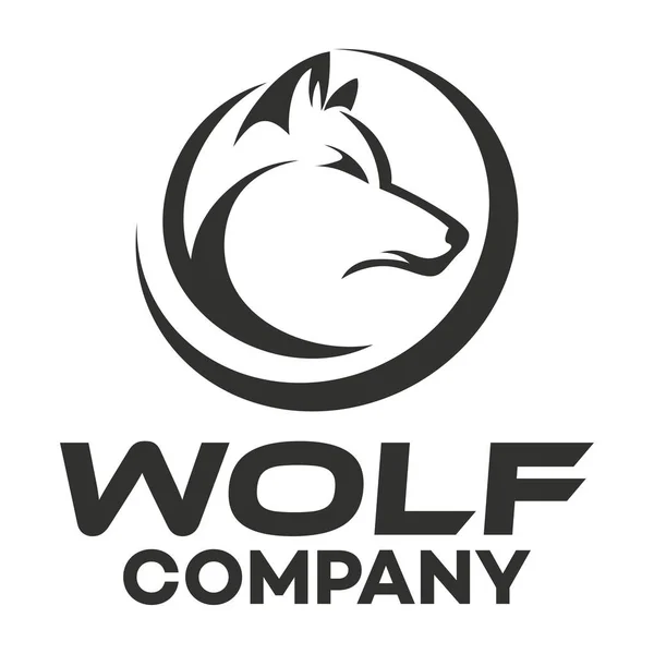 Wolf-logotypen. Vektorillustration. — Stock vektor