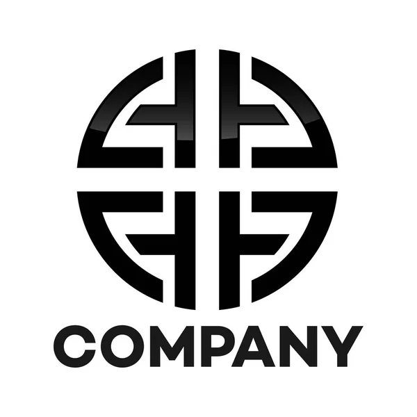 L y una empresa vinculada letra logo — Vector de stock