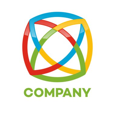 kalkan logo. Vektör çizim.