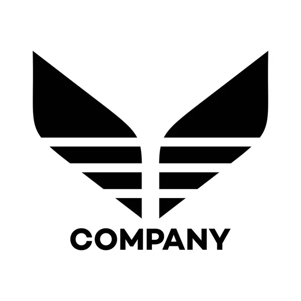 Abstraktní obrázek křídla Logo.Vector. — Stockový vektor