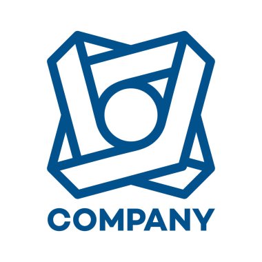 Soyut rhombus logosunu görmeniz gerekir. Vektör çizim