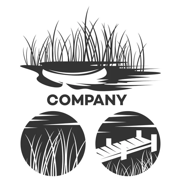 Boot-logo. Vectorillustratie — Stockvector