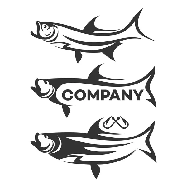 Tarpon logo. Vector illustration. — Stock Vector