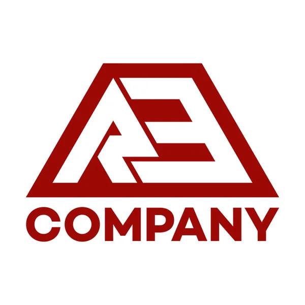 R and E  company linked letter logo — Stock Vector