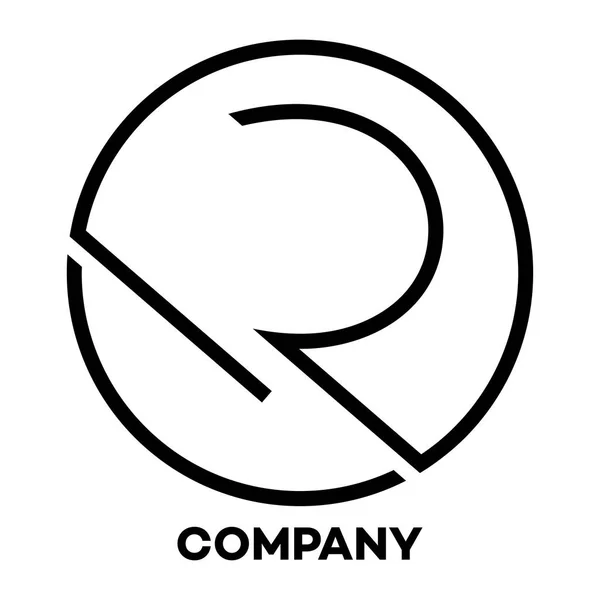 D und r Unternehmen verknüpfte Buchstaben Logo — Stockvektor