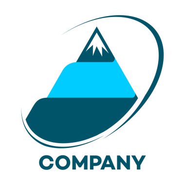 Logo dağlar. Vektör çizim.