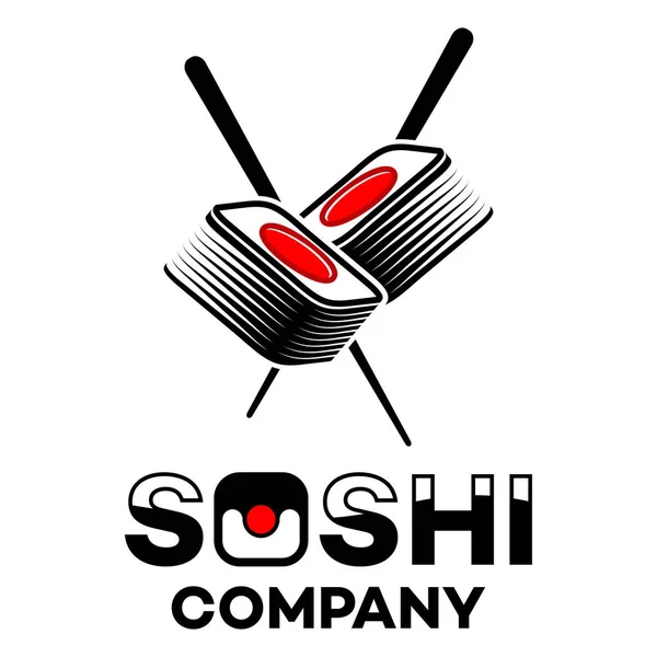 Sushi-Logo. Vektorillustration. — Stockvektor